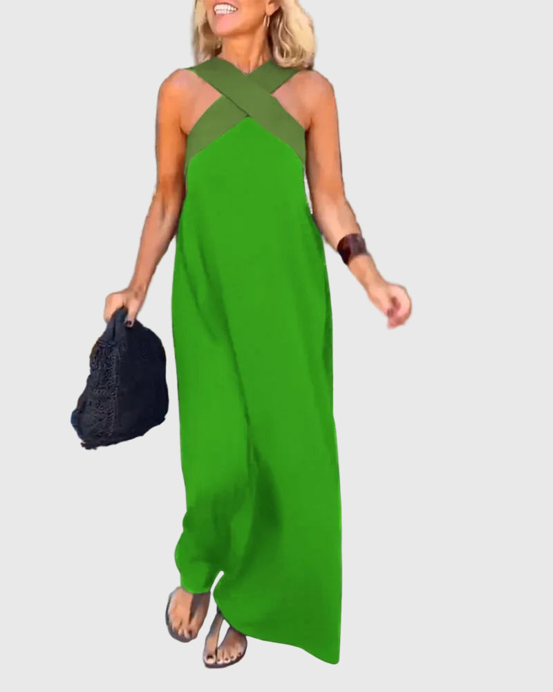 Elena | Elegantní Maxi Šaty s Plynulým Střihem