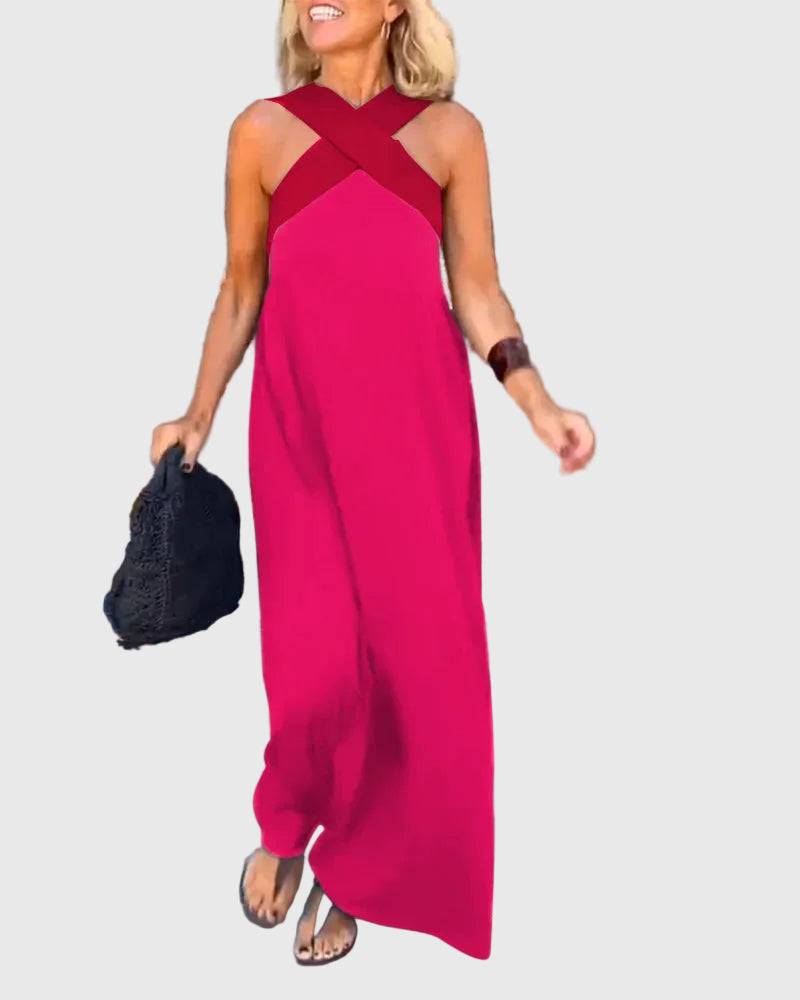 Elena | Elegantní Maxi Šaty s Plynulým Střihem
