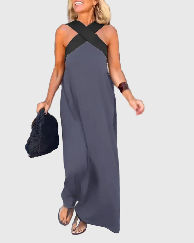 Elena | Elegantní Maxi Šaty s Plynulým Střihem