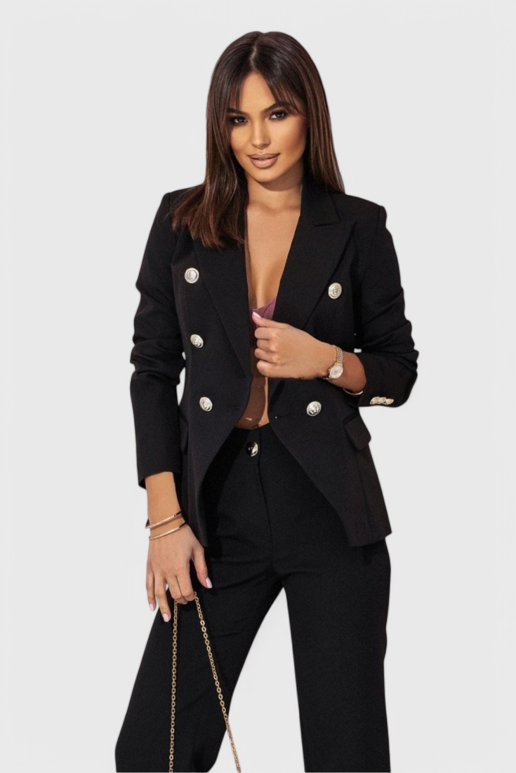 Rosalind Přiléhavý Blazer s Úzkými Kalhotami