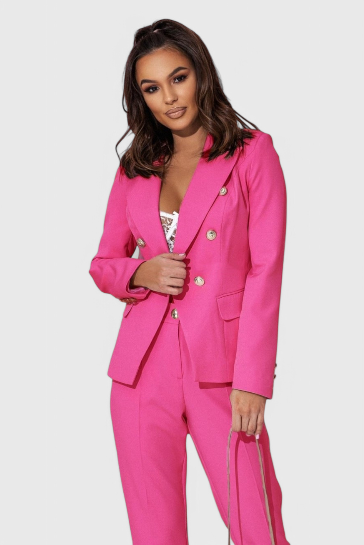 Rosalind Přiléhavý Blazer s Úzkými Kalhotami