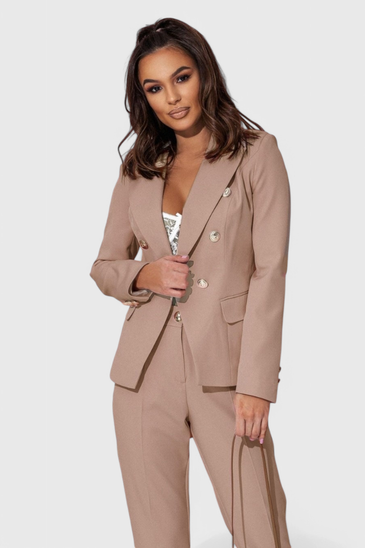 Rosalind Přiléhavý Blazer s Úzkými Kalhotami