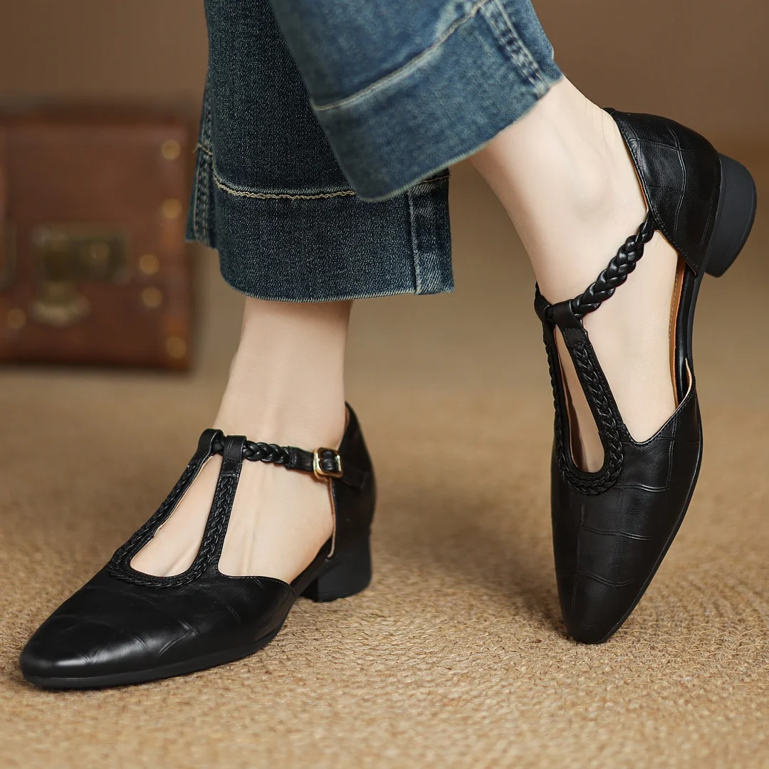 Samantha | Kožené Mary Janes