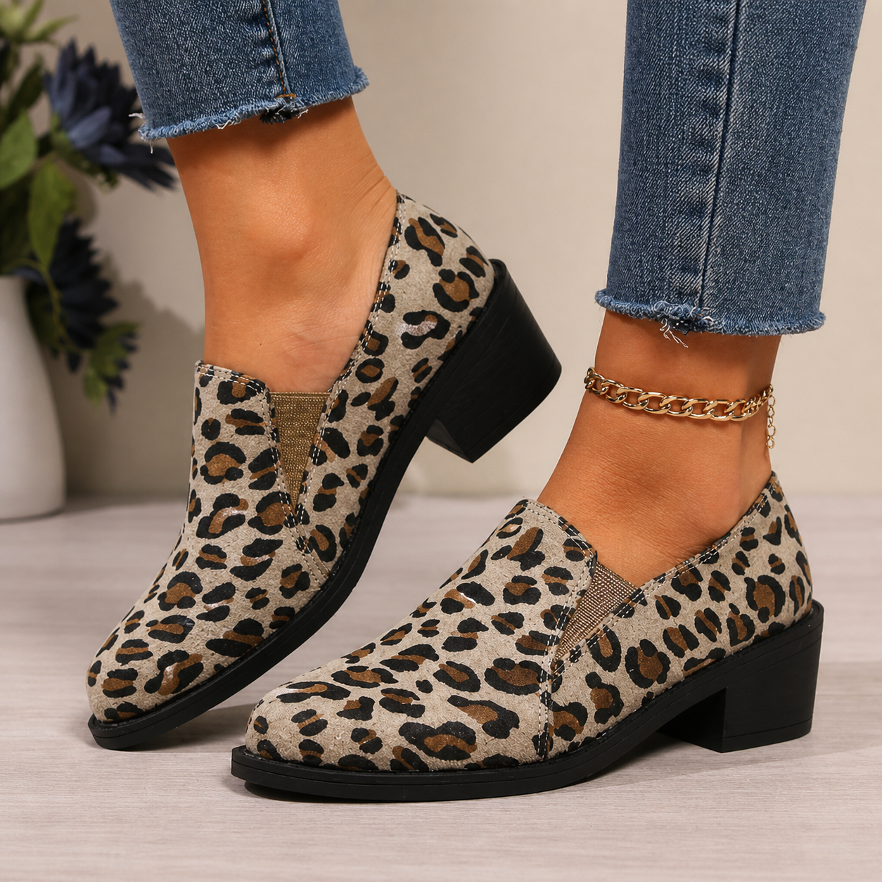 Angélique™ | Leopardí mokasíny