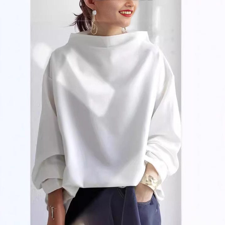 Sylvia | Oversized top s vysokým límcem