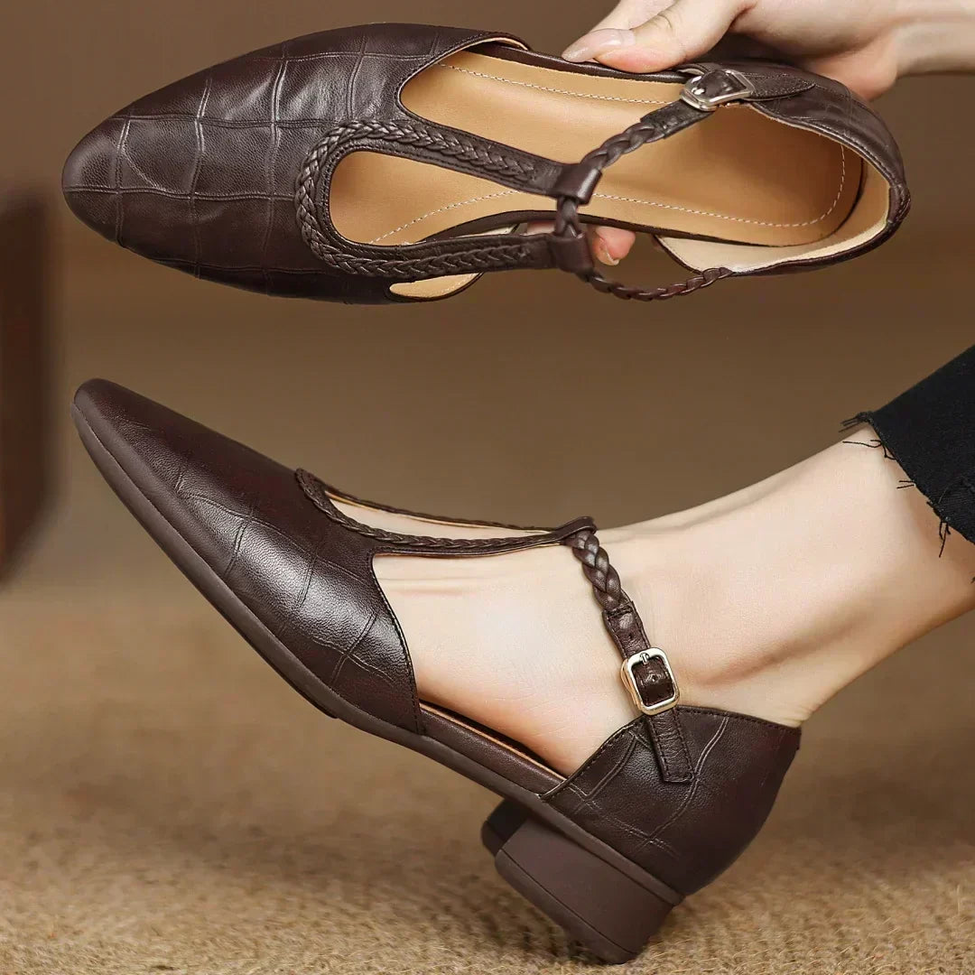 Samantha | Kožené Mary Janes