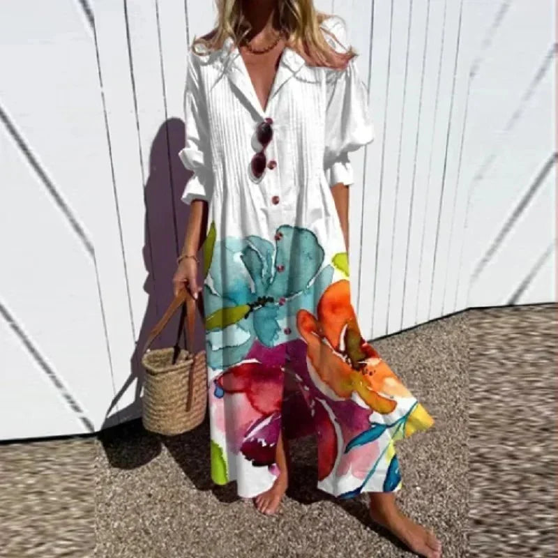 Rimmey | Boho Midi Šaty Beachcomber