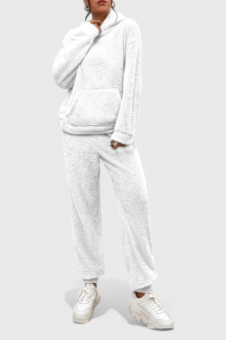 Pohodlný Billie dvoudílný set z luxusní teddy látky