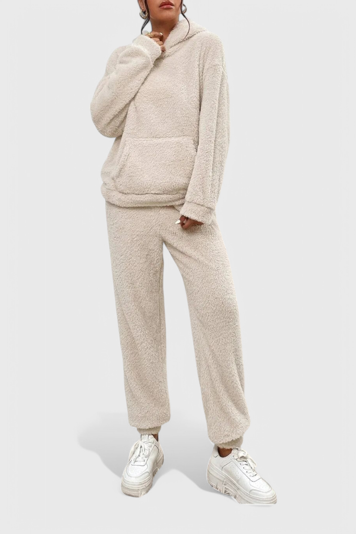 Pohodlný Billie dvoudílný set z luxusní teddy látky