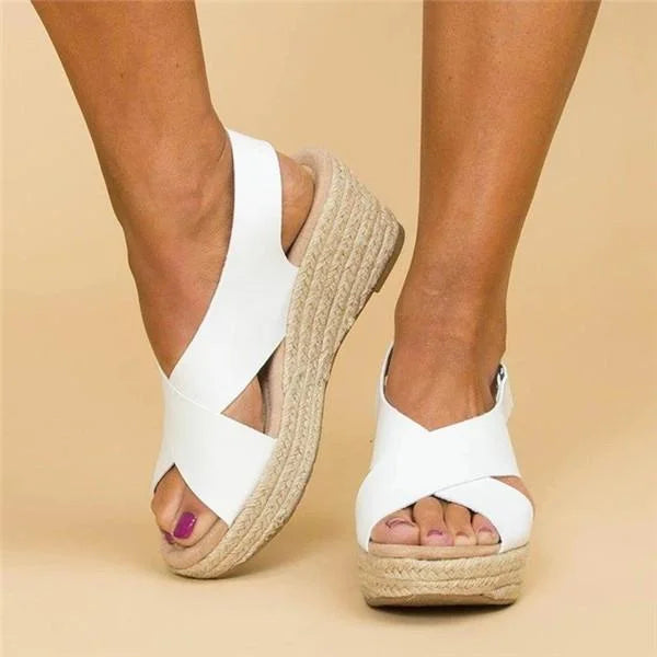 Clara | Pohodlné ortopedické espadrilky s klínovým podpatkem