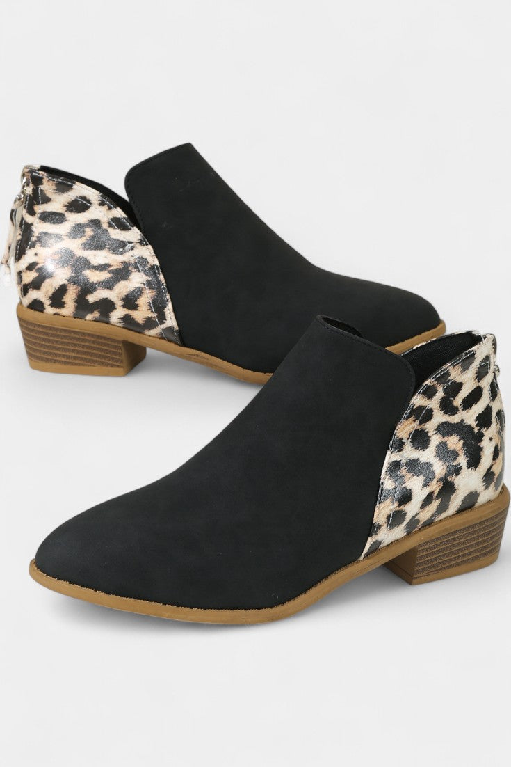 Stylové ortopedické boty Janicee s leopardím potiskem