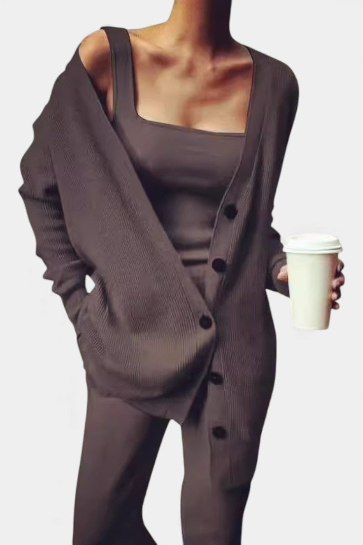 Clélia Cozy Knit Třídílná Souprava