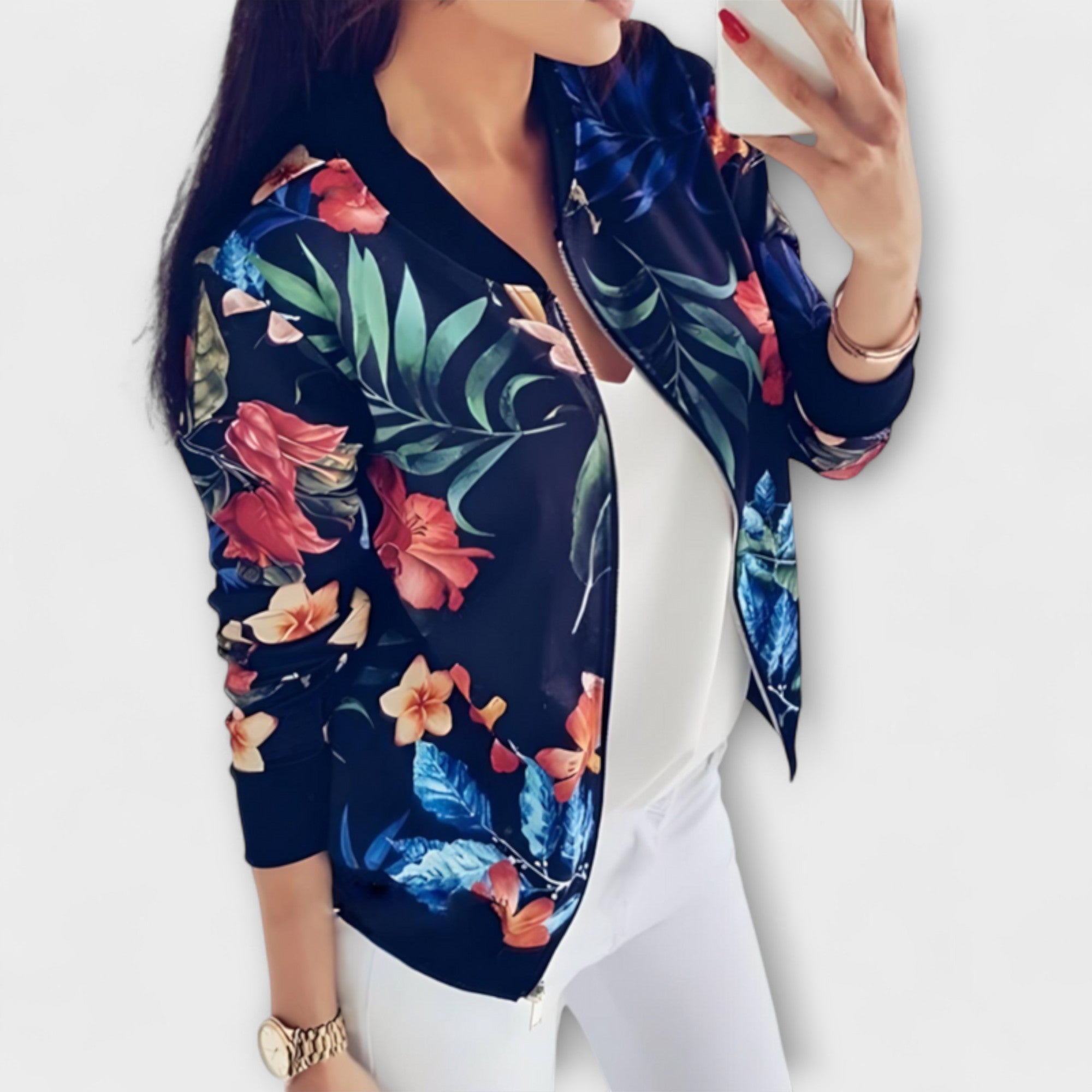 Courtney | Květinová bomber bunda