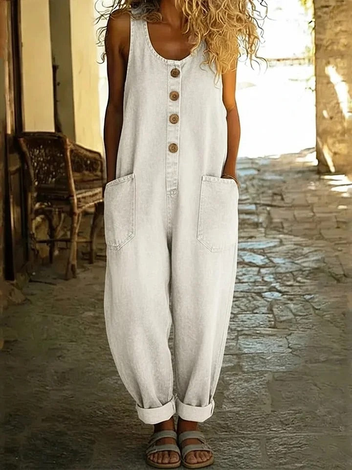 Chloe | Džínový overal s vintage praním