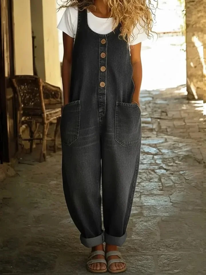 Chloe | Džínový overal s vintage praním